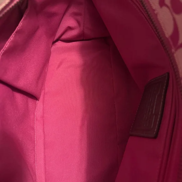 Coach Patchwork Tote in Pink, Magenta & Silver - Picture 9 of 13